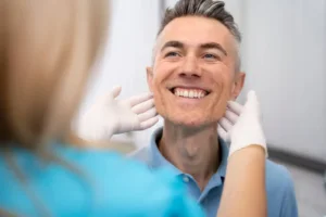 Kontrola pacienta po zavedení miniimplantátov