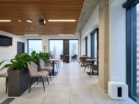 Waiting area of the HAPPYDENT dental clinic in Košice